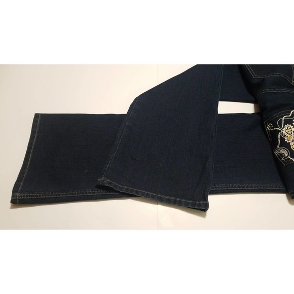 Dana Buchman Floral Embroidery Boot Cut Jeans Size 8 NWT - Picture 9 of 14
